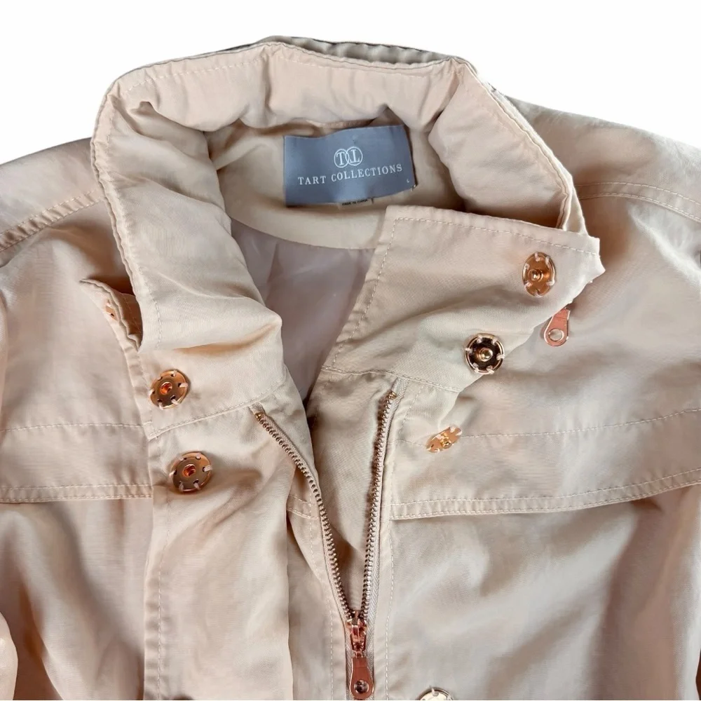 NWOT Tart Collection Women's Hooded Cory Rain Jacket In Cameo Rose Size Large - Picture 6 of 12